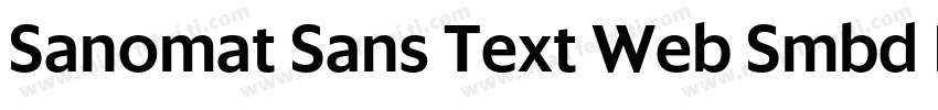Sanomat Sans Text Web Smbd Regular字体转换